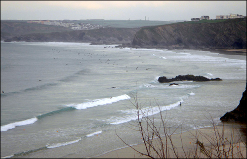 Newquay town beach