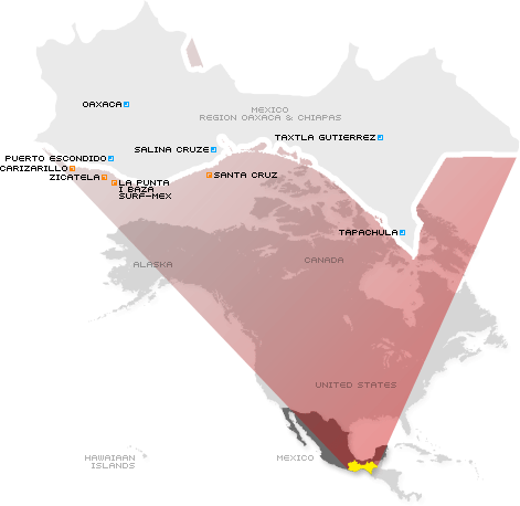 Mexico Oaxaca & Chiapas surfing spots