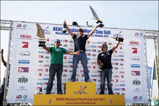 Podium slalomu PWA 2011