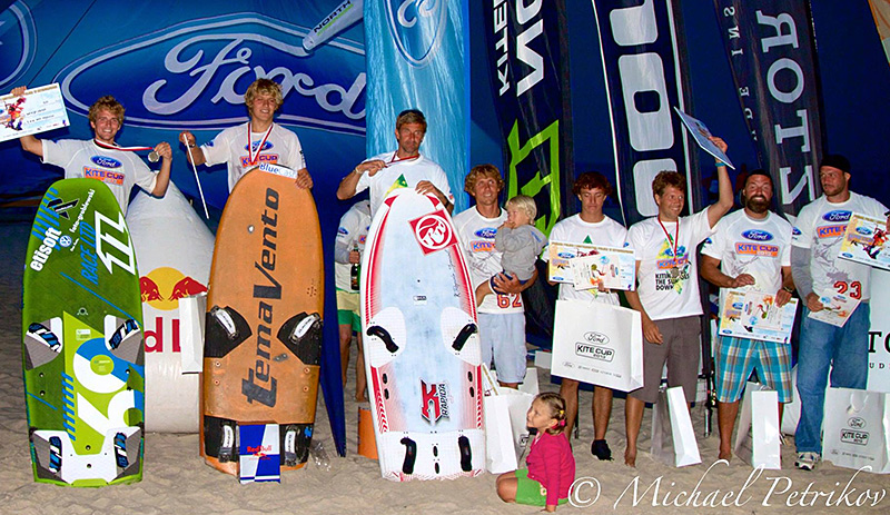 Podium Mistrzostw Polski Kite Race 2013