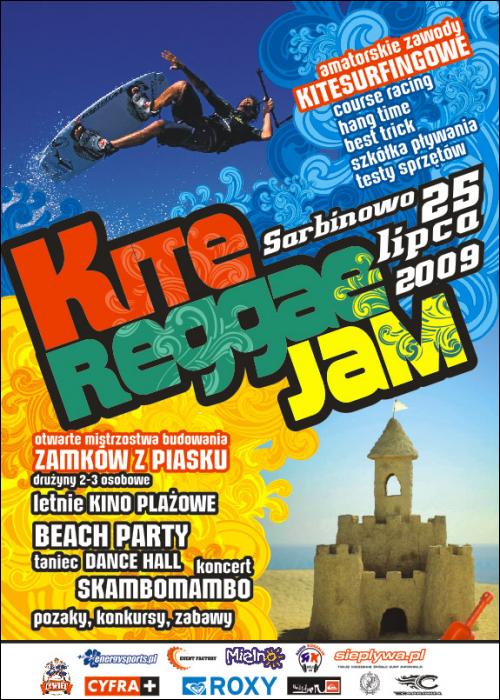 Kite Reggae Jam 25 lipca na plaży w Sarbinowie