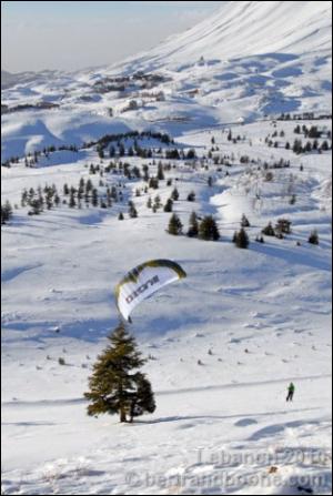 Snowkite w Libanie