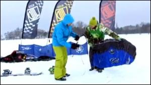 Zima 09/10 idealna na snowkite