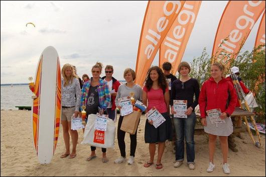 Podium kobiet w Formule Windsurfing